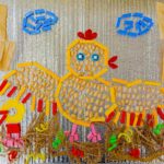 Ромашко Жанна Сергеевна, Полийчук Яна Сергеевна Новосибирская область, Новосибирский район, с. Верх-Тула МКДОУ - детский сад "Золотой ключик" Федорчук Виктория, 6 лет, Солодкина Полина, 7 лет Номинация – Домашние птицы "Вышла курочка гулять". "Курочка с цыплятами